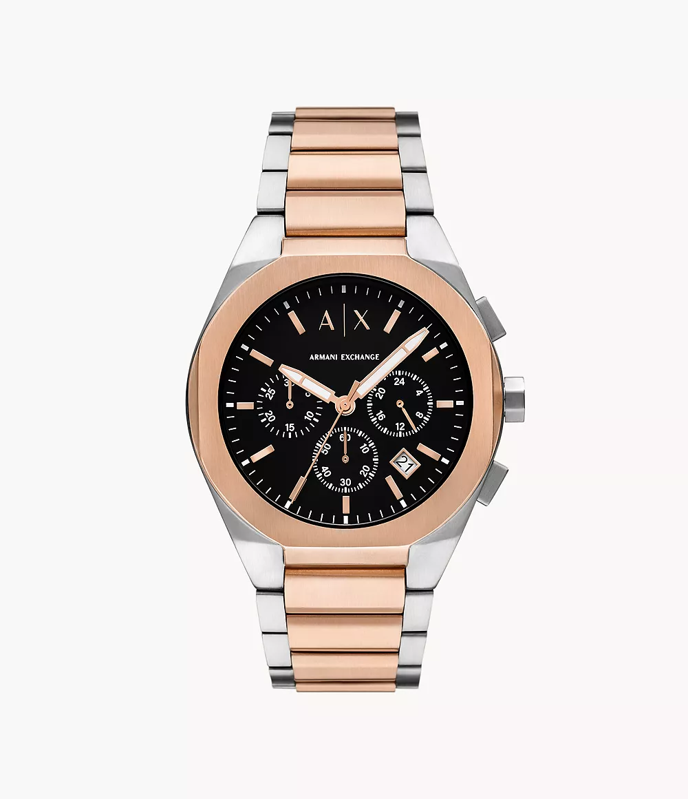 Armani Exchange Chronograph Two-Tone Stainless Steel Watch