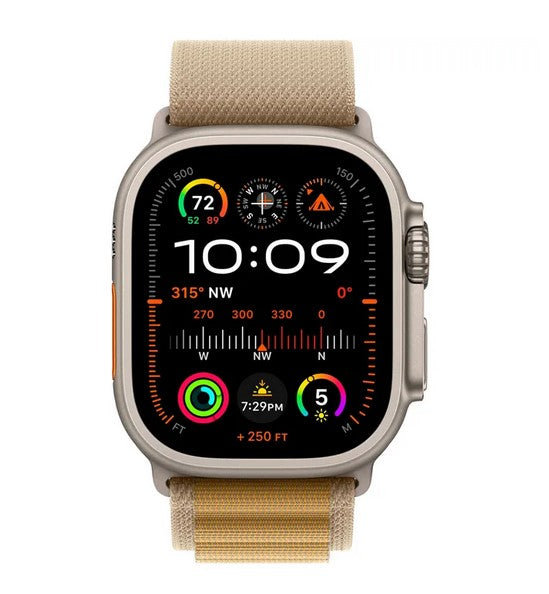 Apple Watch Ultra 2 GPS + Cellular 49mm Natural Titanium Case with Tan Alpine Loop