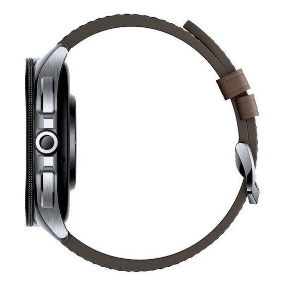 Xiaomi Watch 2 Pro Bluetooth Silver Case with Brown Leather Strap